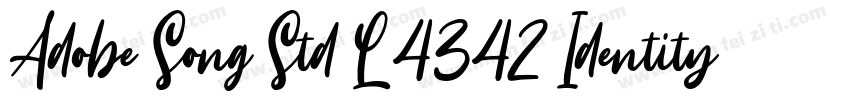 Adobe Song Std L 4342 Identity H字体转换